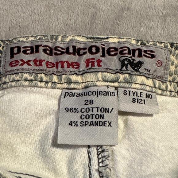 Parasuco Jeans Extreme Fit Women's Snakeskin Print Style# 8121 Size 28 Y2K Club - Picture 5 of 11